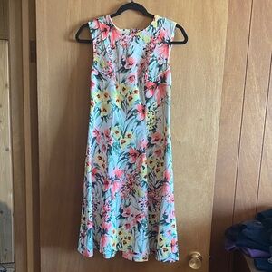 Tommy Hilfiger Floral Midi Dress - Pink and Yellow